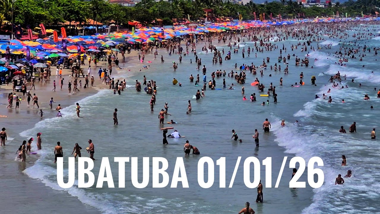 PRAIA GRANDE DE UBATUBA BOMBANDO BRASIL 4K