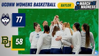 Azzi Fudd&#39;s 22 Point Game against Baylor sends UConn to their 29th Sweet 16