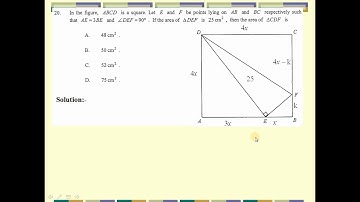 2021 HKDSE Maths Core Paper 2 Solution q20, Geometry(幾何) x Similar Triangles(相似三角形) x  Area(面積)
