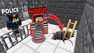 Minecraft NOOB vs POLICE : ESCAPING FROM PRISON ! Challenge in MINECRAFT (Animation)