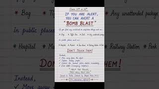 bomb blast poster class 12