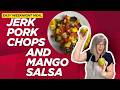 Delicious Jerk Pork Chops for Two with Fresh Mango Salsa Recipe