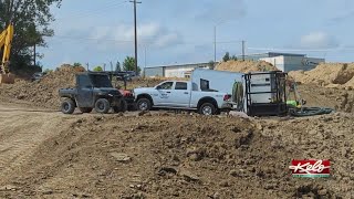 Pedestrian underpass being built along Veterans Pkwy