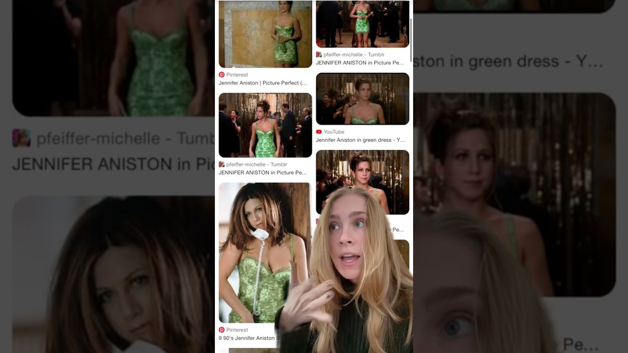 jennifer aniston green dress picture perfect Rachel Sennott Just Channeled '90s Jennifer Aniston In Her Itty Bitty,  Picture Perfect Green Minidress
