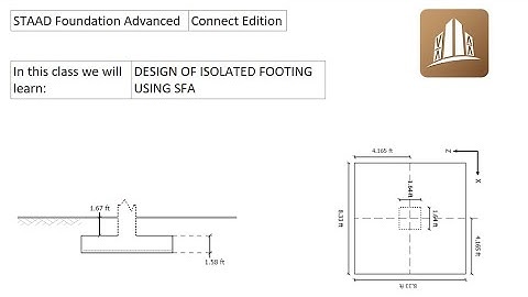 STAAD Foundation Advanced Tutorials: Design of an isolated footing using STAAD Foundation Advanced