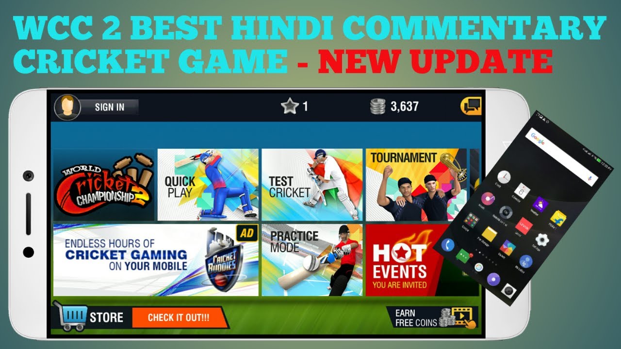How to download "world cricket championship 2" game on android device