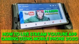 HOW TO LIVE STREAM GAMING ON YOUTUBE APP USING MOBILE PHONE 2021