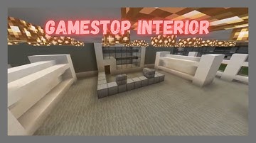 Minecraft Tutorial: How To Make GameStop Interior! (New Version)