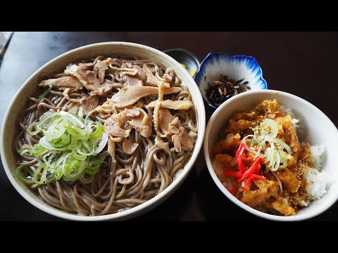 デカ盛！山形県の有名デカ盛店【そば処ひろ】肉そば＆げそ天丼がすごい！コスパ最高レベル！山形・山形市