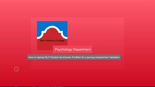 Uploading SLO Packet into Elumen Portfolio