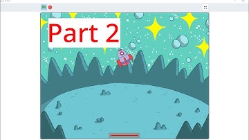 How to make a rocket lander game in scratch 3//Part 2 tutorial//By Mousree