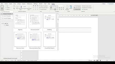 Using the FS Pro Standard Templates