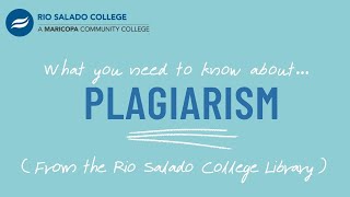 Plagiarism Basics