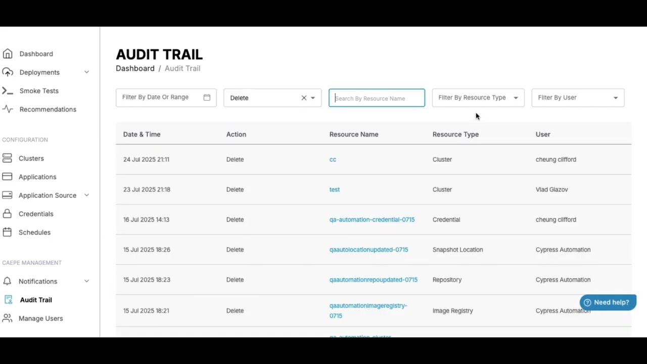 What Changed? Who Changed It? — Meet CAEPE Audit Trail.