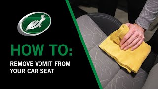 How To Remove Vomit From Your Car Seat