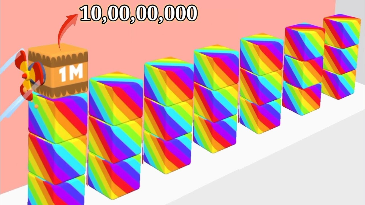 🎯 Happy Cubes 2048 - jelly run 2048 🆚 Push harder 2048 Gameplay part #38