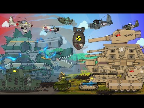 видео: Все серии Япония против США - Мультики про танки