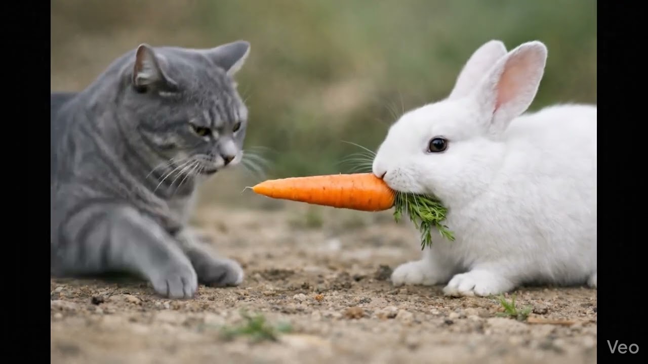 Cat vs Bunny