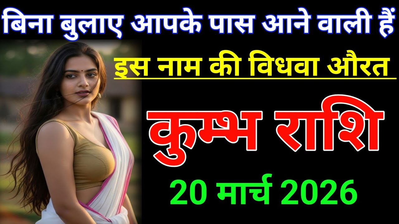 कुम्भ राशि बिना बुलाए आपके पास आने वाली हैं इस नाम की विधवा औरत। Kumbh rashi/aquarius ♒🏺