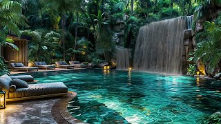 Hidden Jungle Oasis – ASMR | Luxury Villa with Private Waterfall & Tropical Retreat | Relax & unwind