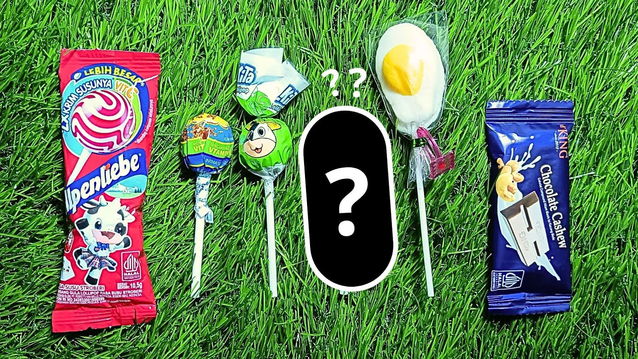 ASMR. Most popular candys / Rainbow lolipop candy / Unpacking chocolate eat.