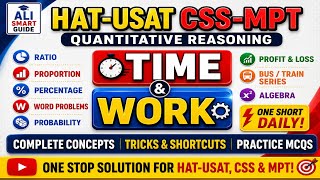 HEC HAT, USAT &amp; CSS MPT Quantitative Reasoning Preparation | Percentage, Ratio, Profit, Time &amp; Work