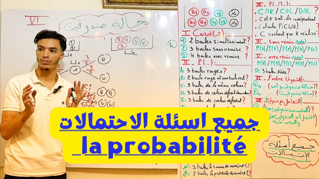 جميع أسئلة الاحتمالات | la probabilité