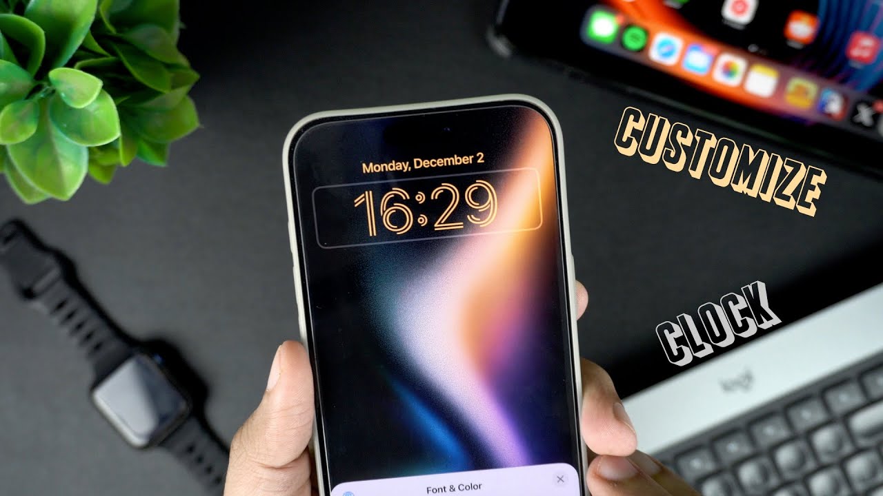 How To Change Lock Screen Clock Style On iPhone 16 - YouTube