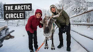 Finland is a winter wonderland! ❄ Above the Arctic Circle in Rovaniemi