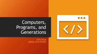 CCC100 - Computers, Programs, and Generations