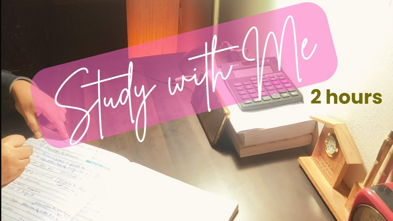 Study with Me, 2 Hours, Background noise, No Music, Pomodoro 50/10