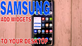 ✅ How To Add Widgets To The Desktop On Your Samsung Smartphone 🔴 screenshot 4