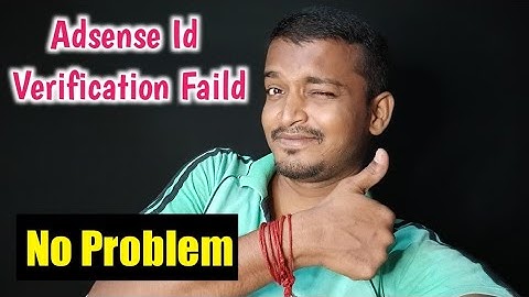 How To Solved Adsense Id Verification Faild Problem In Tamil || Selva Tech