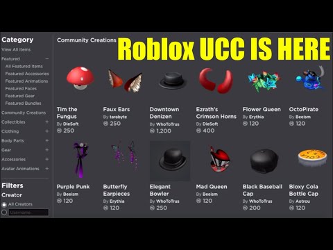 The New Roblox User Generated Catalog Is Here Roblox Ugc Youtube