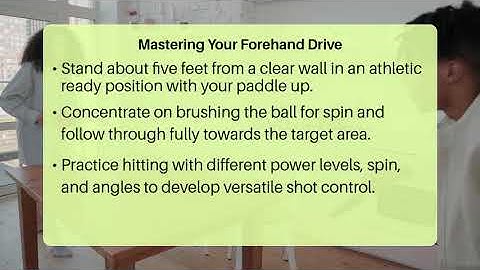 How Can Wall Practice Improve My Forehand Drive?