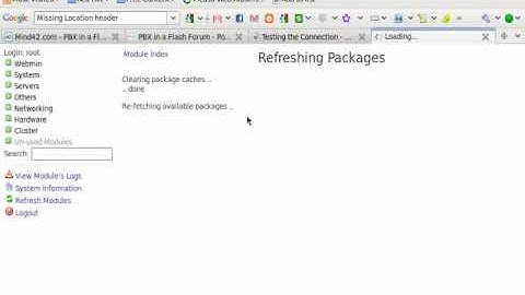 webmin wants update but fails to see what the updates it has identified on PIAF