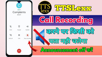 ttslexx app call recoder, ttslexx app call recorder kaise use kare
