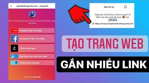 Cách Tạo Link Bio TikTok - Trang Web Thông Tin Cho Kênh TikTok Bằng Many Link