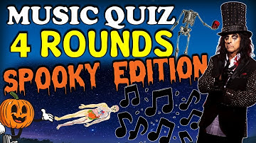 Music Rounds - Spooky Edition!🎃Guess The Song & Artist Music Quiz🎶