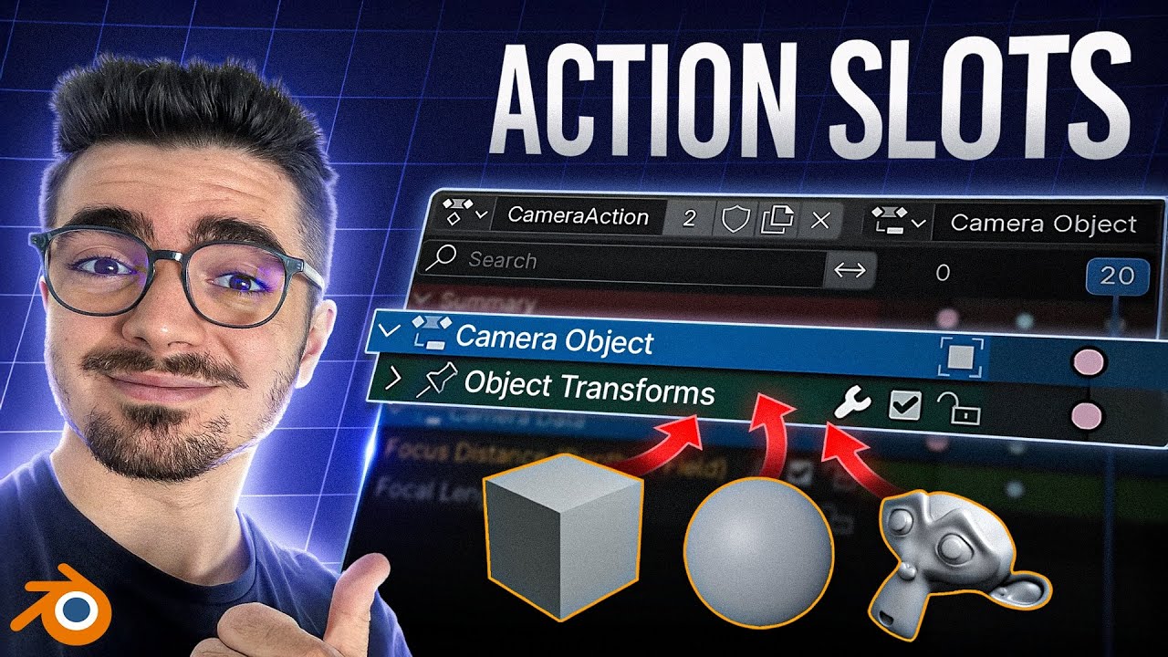 Blender 4.4 : Cette nouveauté est incroyable ! (Action Slots)