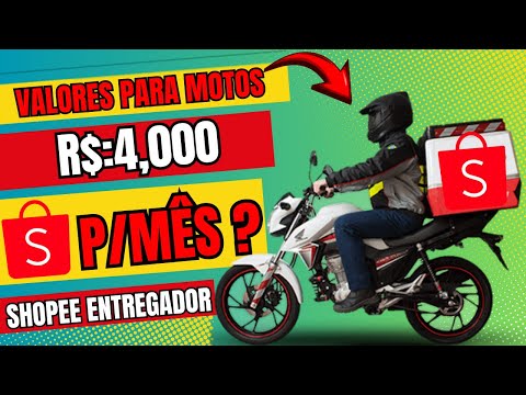 (VALORES PARA MOTO) QUANTO GANHA UM ENTREGADOR DA SHOPEE DE MOTO?