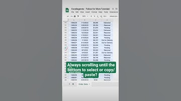 SAVE TIME with this 2 second Excel trick and NEVER SCROLL until the bottom of a spreadsheet again!