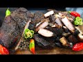 Authentic Jerk Pork, slow cook over pimento wood.