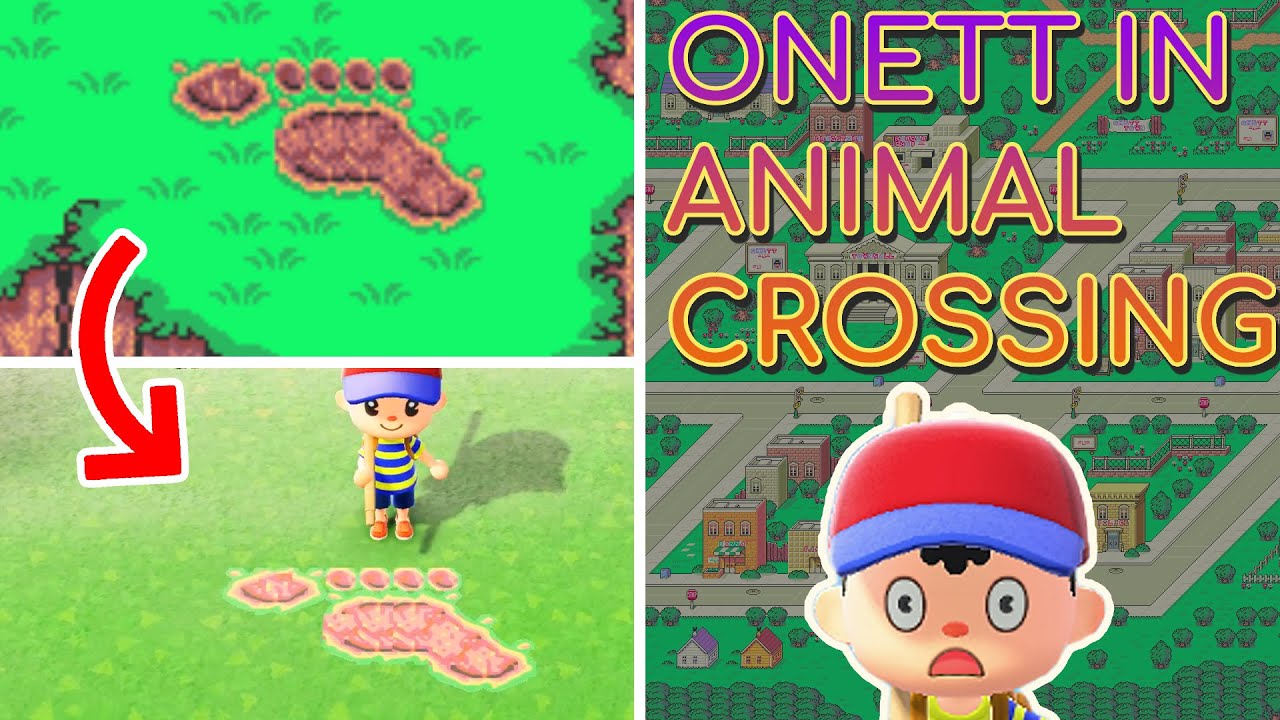 I recreated Onett from Earthbound in Animal Crossing!