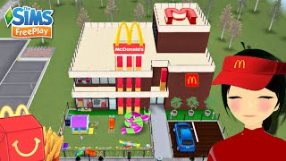 McDonald's en Sims Freeplay (sub) || Tour con Vtuber -  The sims freeplay