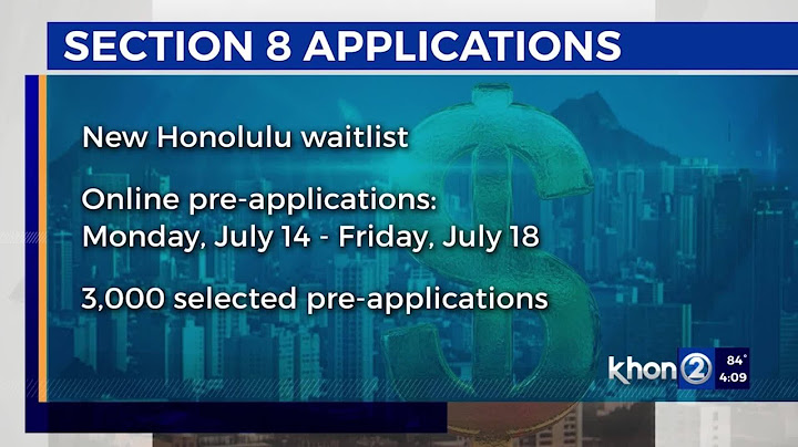 Waitlist for Honolulu Section 8 vouchers to open July 14