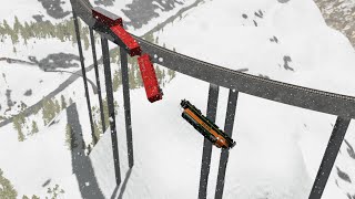 Dangerous Derailings - beamng drive | Car Pal