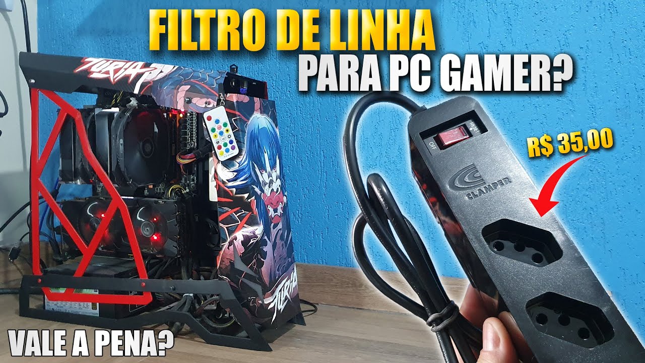 O MELHOR FILTRO DE LINHA PARA PROTEGER SEU PC GAMER - ICLAMPER - YouTube