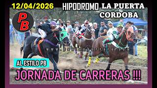 CARRERAS HIPODROMO MUNICIPAL LA PUERTA - CORDOBA (12-04-2026)