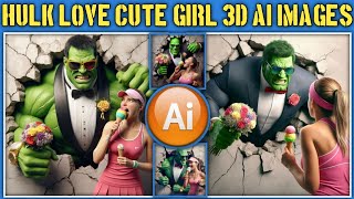 New Trend Superhero 3D AI Editing Tutorial | Hulk AI Photo Editing Prompt Free | Bing Image Creator screenshot 4